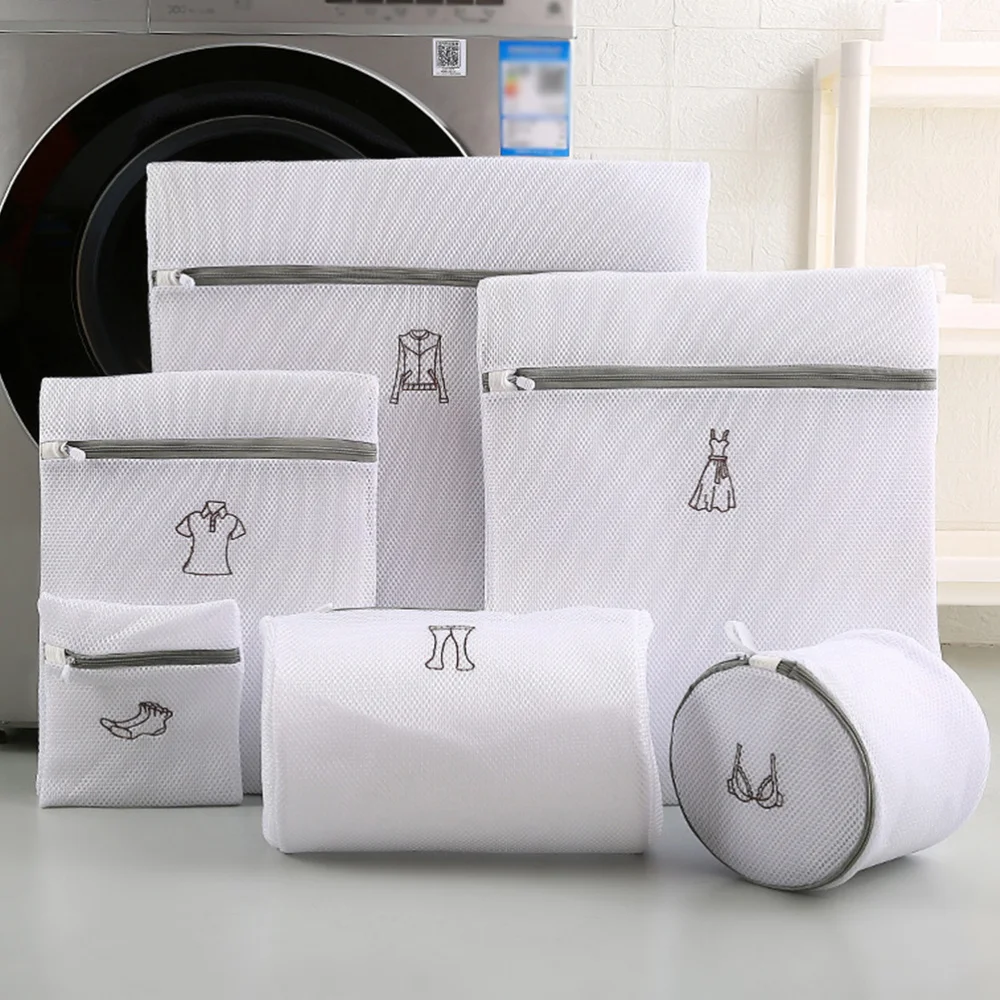 

1 Set/6pcs Embroidery Laundry Bag Durable Clothing Washing Bags Storage Bags