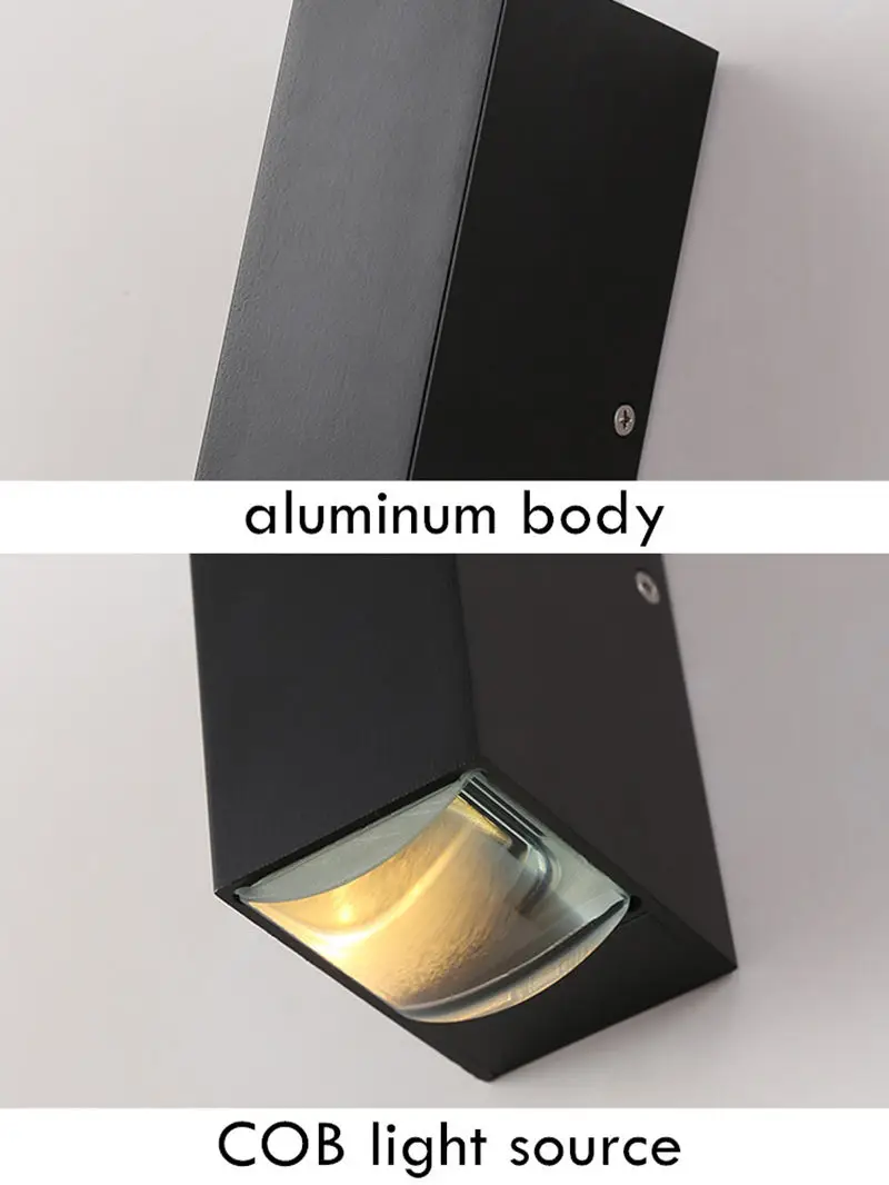 

Ausleuch Outdoor Waterproof LED Wall Lamp IP65 Laser Line Light Modern Decor for Bathroom Garden Porch Balcony Terrace Fence