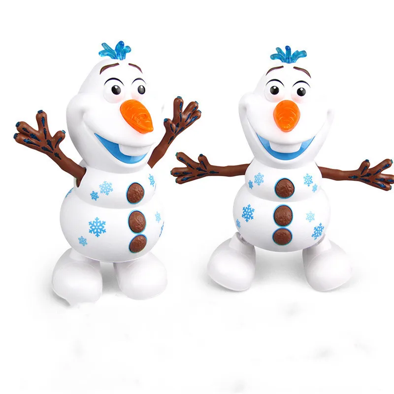 Электрический танцующий снеговик робот Олаф со светодиодным музыкальным