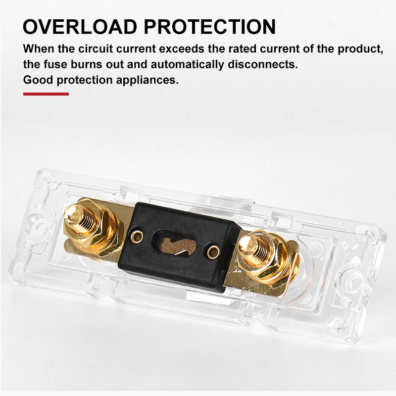 Большой плавкий предохранитель Forkbolt с прозрачной пластиковой оболочкой для