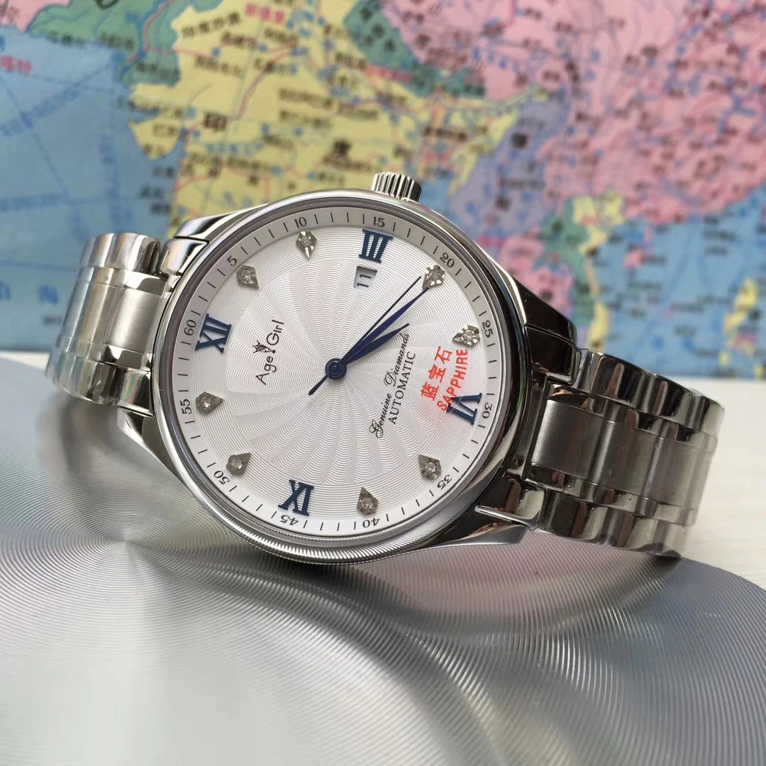 Новинка Классические мужские часы автоматические механические из нержавеющей