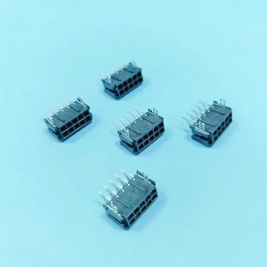 

Micro-Fit 3.0 Right-Angle Header, 3.00mm Pitch, Dual Row, 10 Circuits, with PCB Press-fit Metal Retention Clip 43045-1006