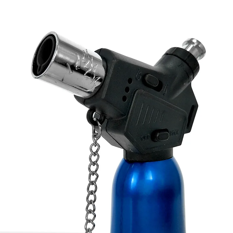 Бутановая Зажигалка для сигарет синяя/черная ветрозащитная газовая зажигалка 1300