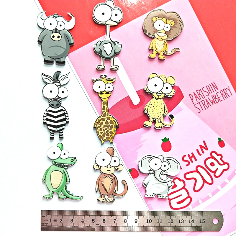 Рождество мультфильм животное с большими глазами Буффало слон лев кухня