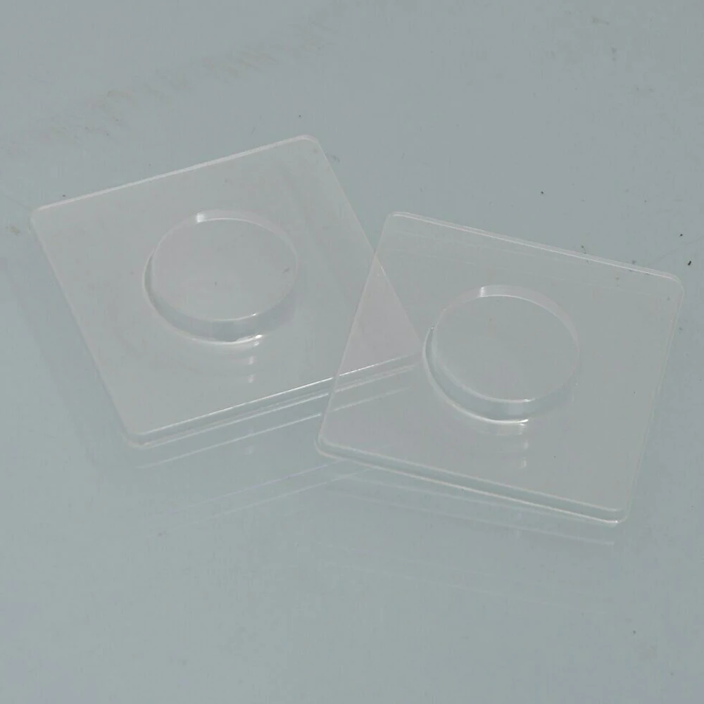 

50 Pcs/Set Clear Lash Trays Plastic Mink Lashes Holder Eyelash Rectangle Tray For Eyelash Packaging Box Case