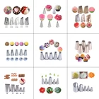 5 шт., насадки для украшения торта, из нержавеющей стали