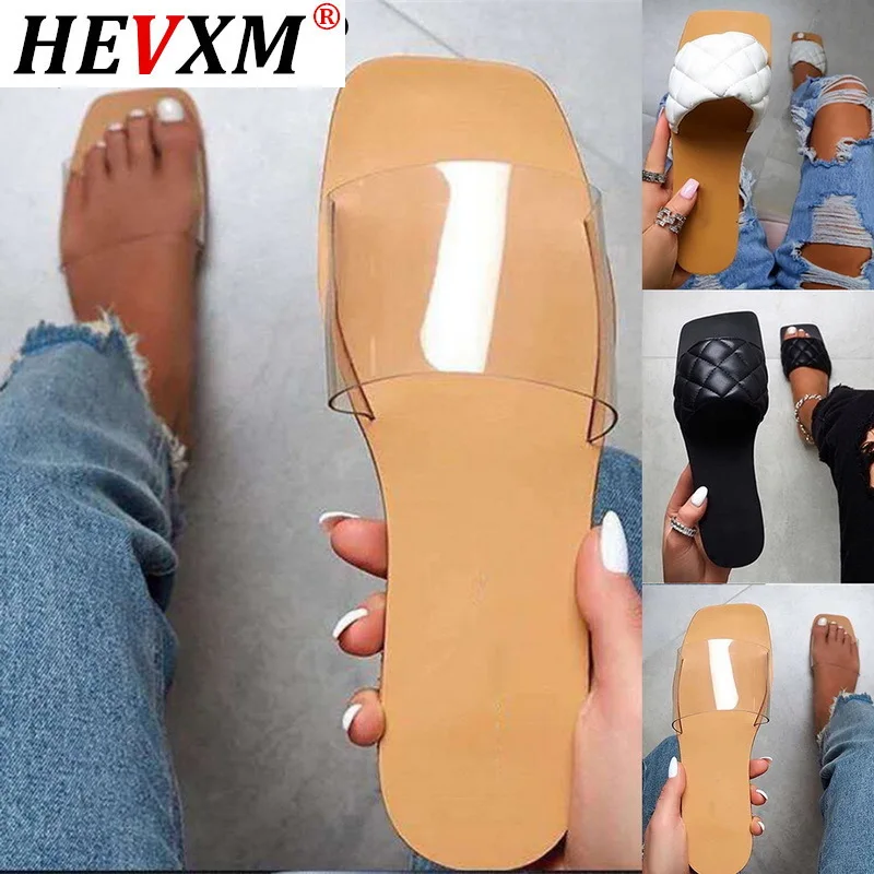 

Women Sandals Style Summer Shoes for Women Flat Sandals Rubber Shoes 2020 Leather Slides Plus Size Soulier Femme