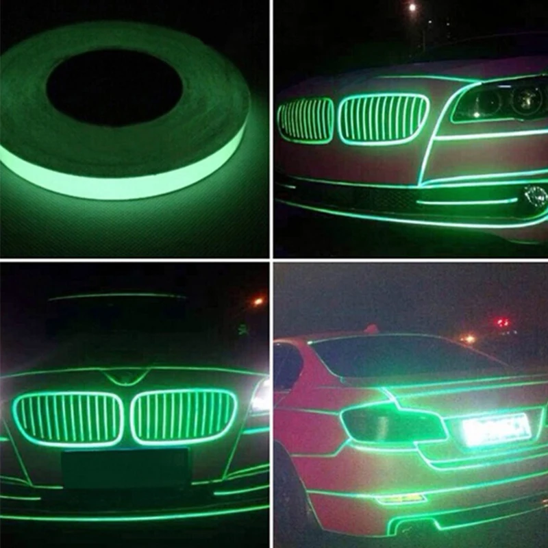 3M длина светоотражающая лента для автомобиля Наклейка забавная наклейка DIY светильник Предупреждение Темная ночь стикер ленты безопасность для автомобиля аксессуары