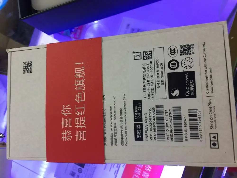 Мобильный телефон с глобальной версией Oneplus 6T A6013 8 Гб ОЗУ 128 Восьмиядерный