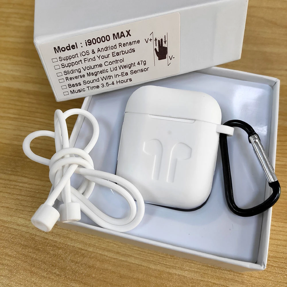 I90000 MAX tws bluetooth наушники Air 2 Rename 5 0 сенсорные супер бас регулятор громкости для iPhone