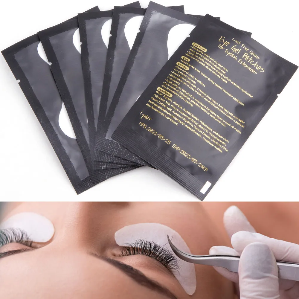

50/100/200/400Pairs Eyelash Patch Eye Pads Grafting Eyelashes Hydrogel Patches Sticker Lash Extension Supplies Lash Accessories