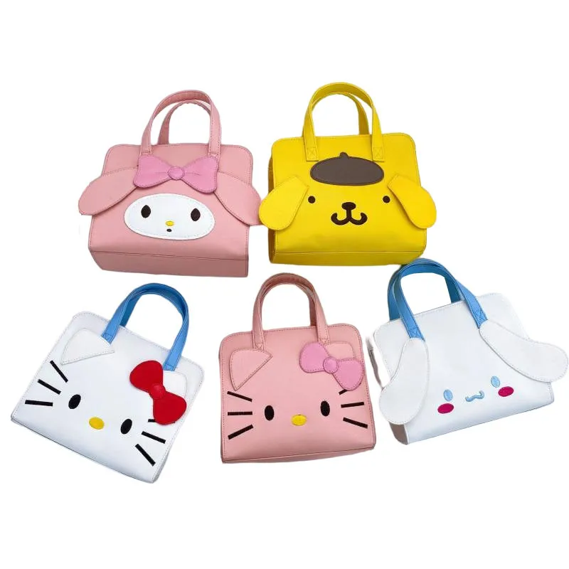

Kawaii Sanriod мультфильм аниме серия Cinnamoroll Kitty Mymelody сумка-мессенджер сумка через плечо Симпатичные Детские Мальчики Девочки праздничный подарок