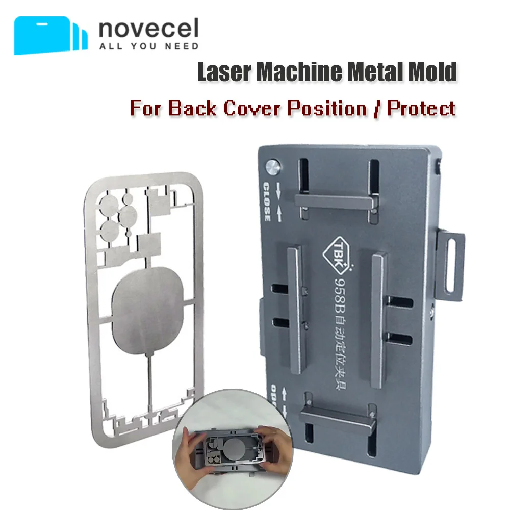 

Universal Laser Metal Protect Mold for iPhone Back Cover Auto Position Protective Mold fit TBK Engraving Laser Machine Fixture