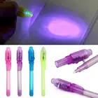 Дети секретные сообщения невидимые чернила светодиодный детектор свет ручки шариковые ручки