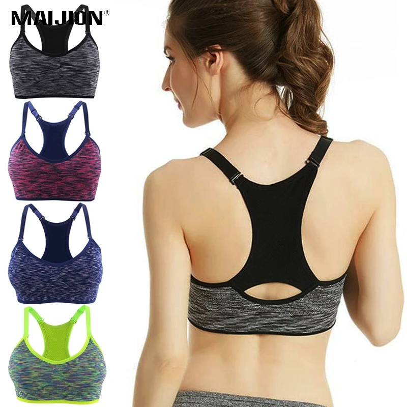 MAIJION Ударопрочный Мягкий Спортивный бюстгальтер Женский Регулируемый бесшовный