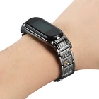 Ремешок для браслета xiaomi mi band 6, металлический ремешок для mi band 5, nfc, Аксессуары для браслета mi band 4, xiaomi mi band 3