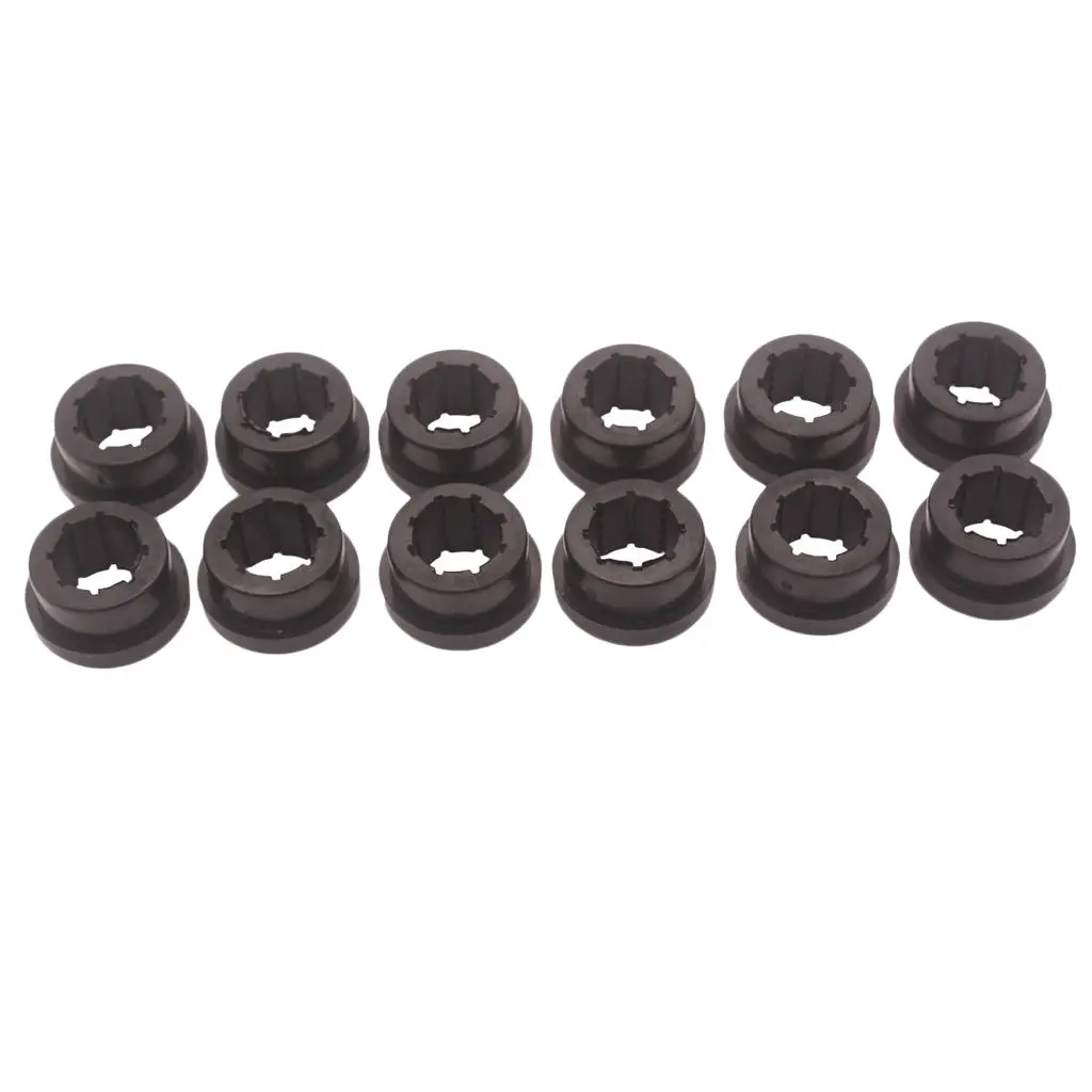 

12x черные втулки для Skunk2 EG EK DC нижний контрольный рычаг и комплект заднего размера