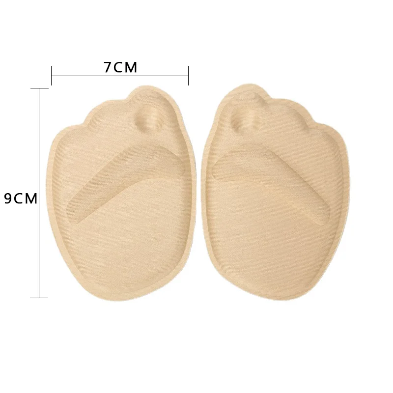 

2 Pairs Forefoot Insole Shoes Pads High Heel Soft Insole Anti-Slip Foot Protection Foot for Shoes Heels Women's Peds and Liners