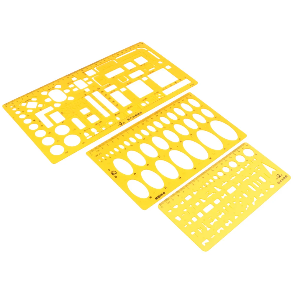 

Professional Ellipse Drafting Template Ruler 3 kinds Design Drawing Template