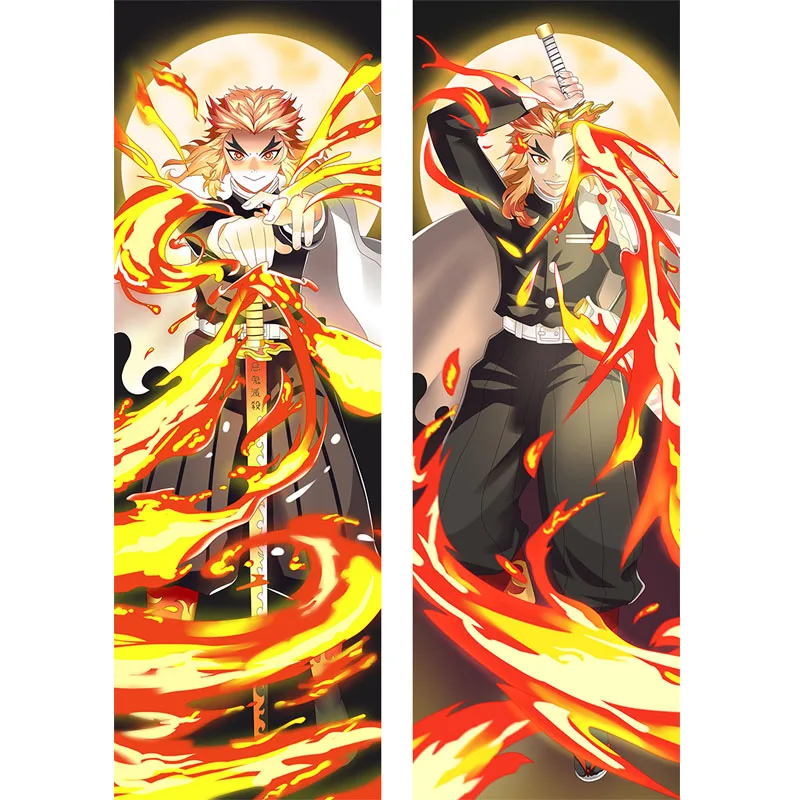 Аниме рассекающий демонов косплей подушка для тела чехол Kimetsu no Yaiba Rengoku Shinjurou