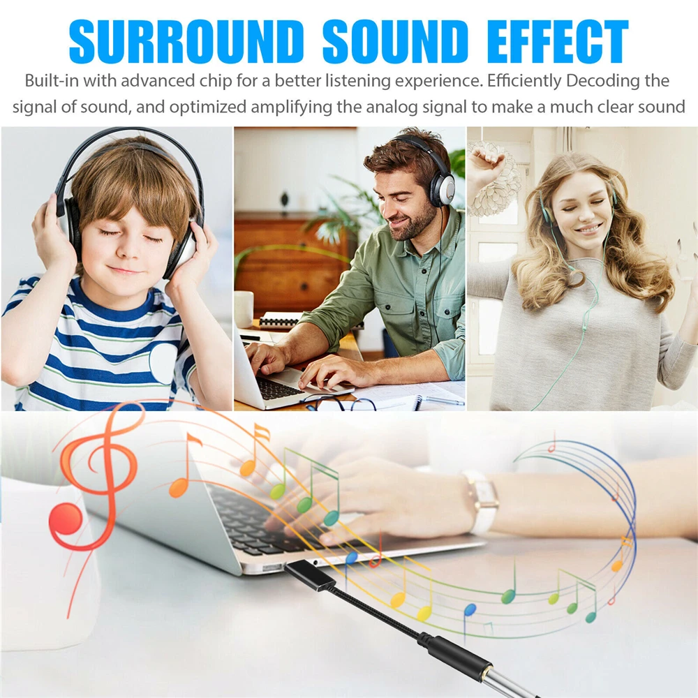 Переходник с USB на аудиоразъем 3 5 мм для PS4 MacBook ноутбуков и настольных компьютеров