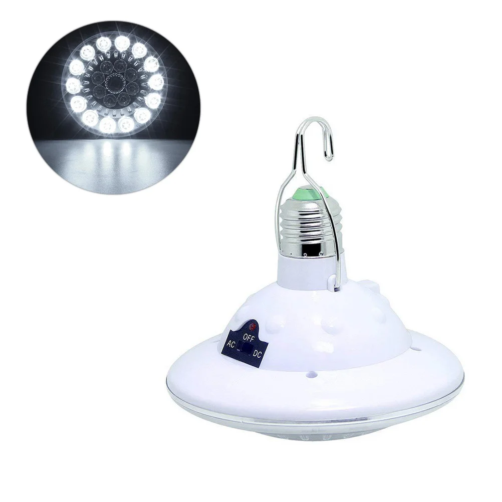 

22LED Solar Powered Round Light Camping Light Bulb(White)