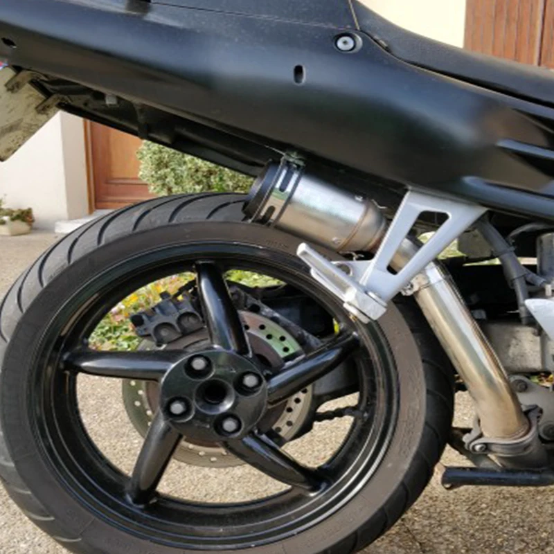 Универсальная 51 мм 61 выхлопная труба мотоцикла из углеродного волокна Система