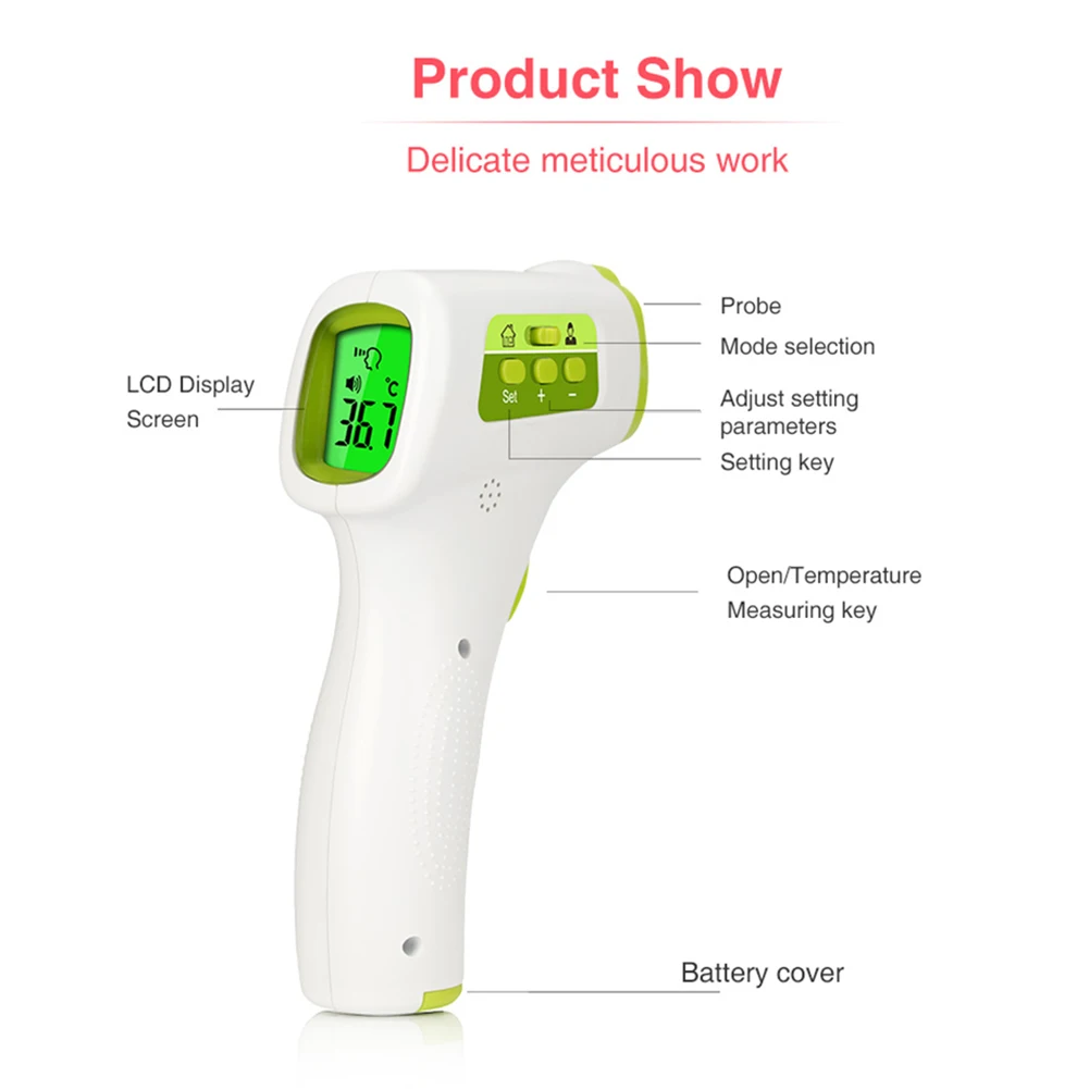 2020 Non-contact Infrared Electronic Temperature Measurement Digital Meter IR termometro infrarojo digital | Инструменты