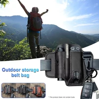 men multitool sheath edc pocket organizer with key holder for belt and flashlight sheath multitool pouch for camping