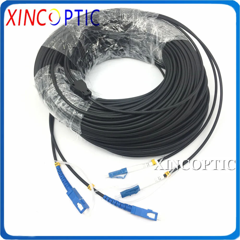 2 ядра 100 м LC SC ST FC SM одиночный режим OS1 2C G657A1 LC/UPC-SC/оптический патч-корд на открытом