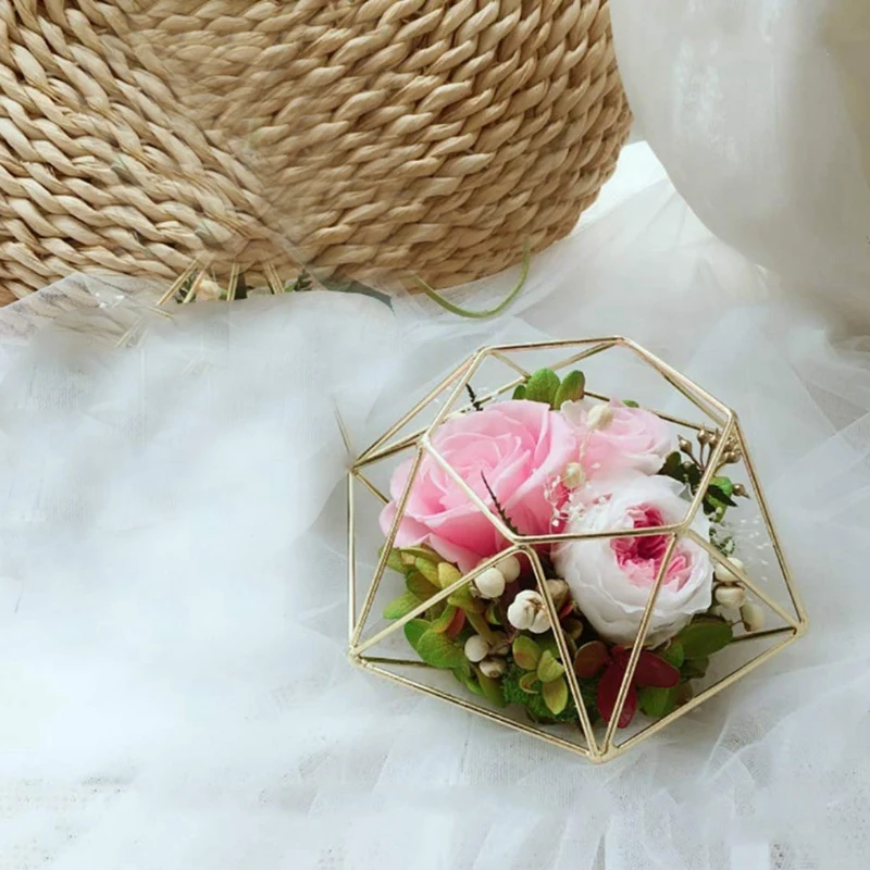 Подсвечник цветок стенд ароматерапия плита вечный Цветок Железный золотое