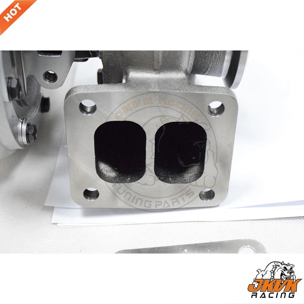 JKVK RACING S366 Billet 66mm Compressor Wheel T4 Twin Scroll 0.91 A/R Turbo Charger 4.21'' V-band 400-750HP+ | Автомобили и