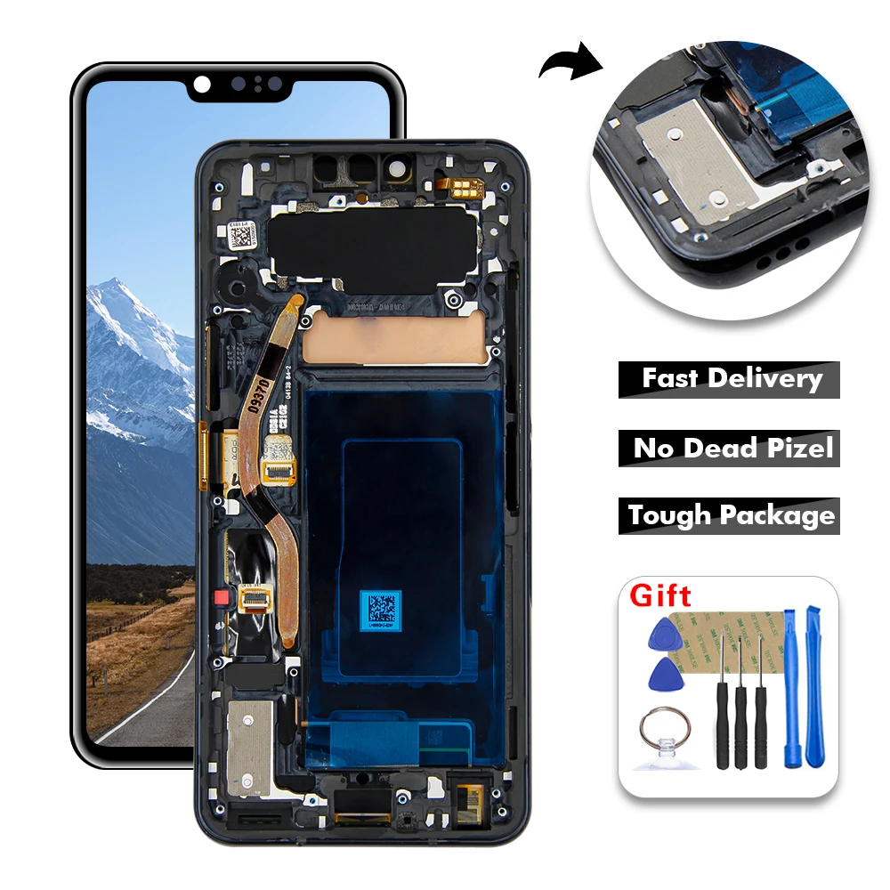 ЖК дисплей для LG G8 ThinQ G820QM G820V G820N G820UM сменный дигитайзер сенсорного экрана