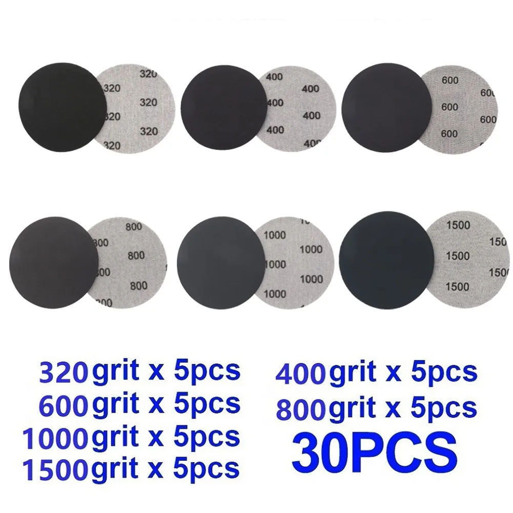 

Sanding Paper Sandpaper Sheet Sandpaper Wet/Dry 1 Set 30Pcs 3inch 75mm
