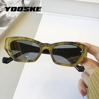 yooske 2021 small frame sunglasses women fashion cat eye sun glasses men retro brand design wild street eyewear uv400