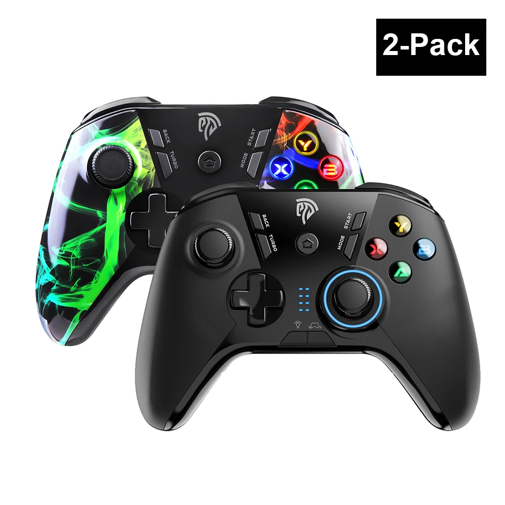 

2PCS EasySMX ESM-9110 Wireless Control PC Gamepad for PS3 Xiaomi Android TV Box Phone Joystick with Vibration Turbo Function