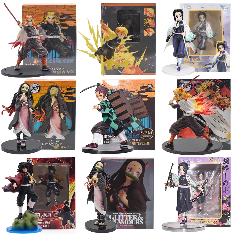 

Фигурка рассекающего демонов камадо, тангиро, агатсума, Зеницу, ПВХ экшн-фигурки, модель куклы Kimetsu no Yaiba, фигурка Kochou Shinobu