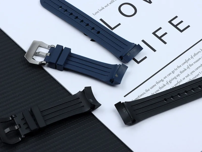 Ремешок для часов силиконовый водостойкий 24 мм | Наручные часы