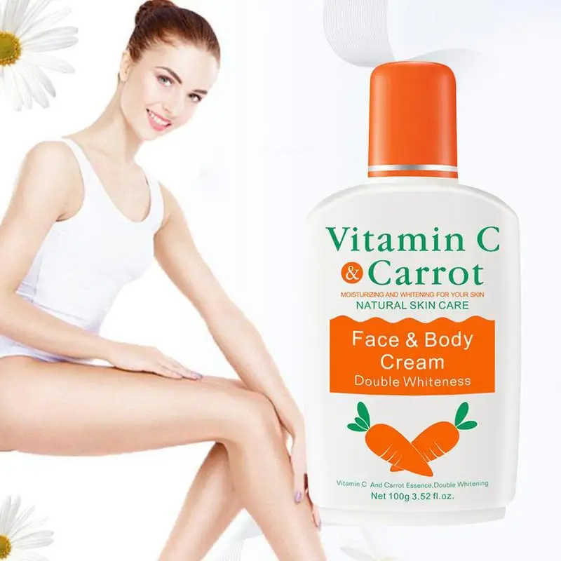 

Vitamin C Carrot Bleaching Body Cream Skin Whitening Moisturizing Body Lotion Skin Brightening Cream