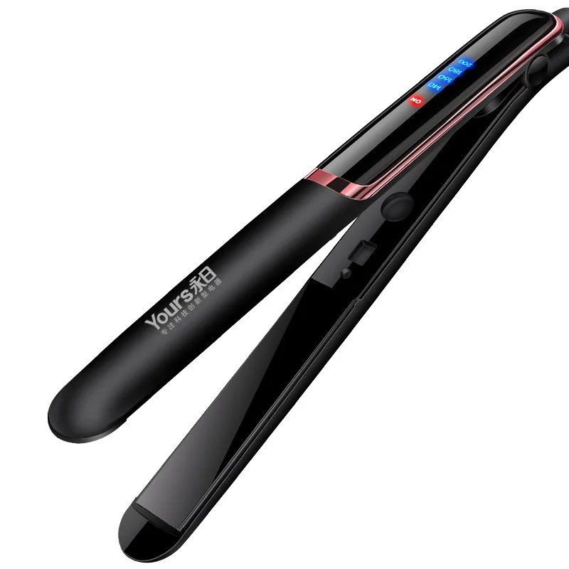 

Multi-stage adjustment LED screen display hair iron, ceramic glaze hair straightener, splint hair straightener