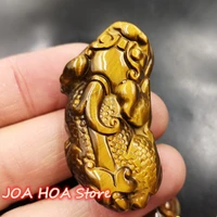 natural dark green hand carved zodiac dragon male jade pendant delicate light play transparent
