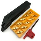 Внешний держатель SVJCR1212H11 SVJCR1616H11 SVJCR2020k11 SVJCR2525M11 CNC + карбидные вставки VCMT110304, вращающаяся железная обойма