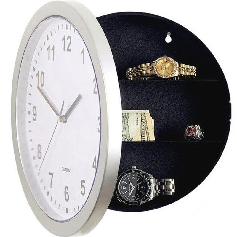 

Wall Clock Safe Box Secret Storage Valuables Creative Gift Money Jewelry Stash Box Home Bedroom Accessories Home Decor