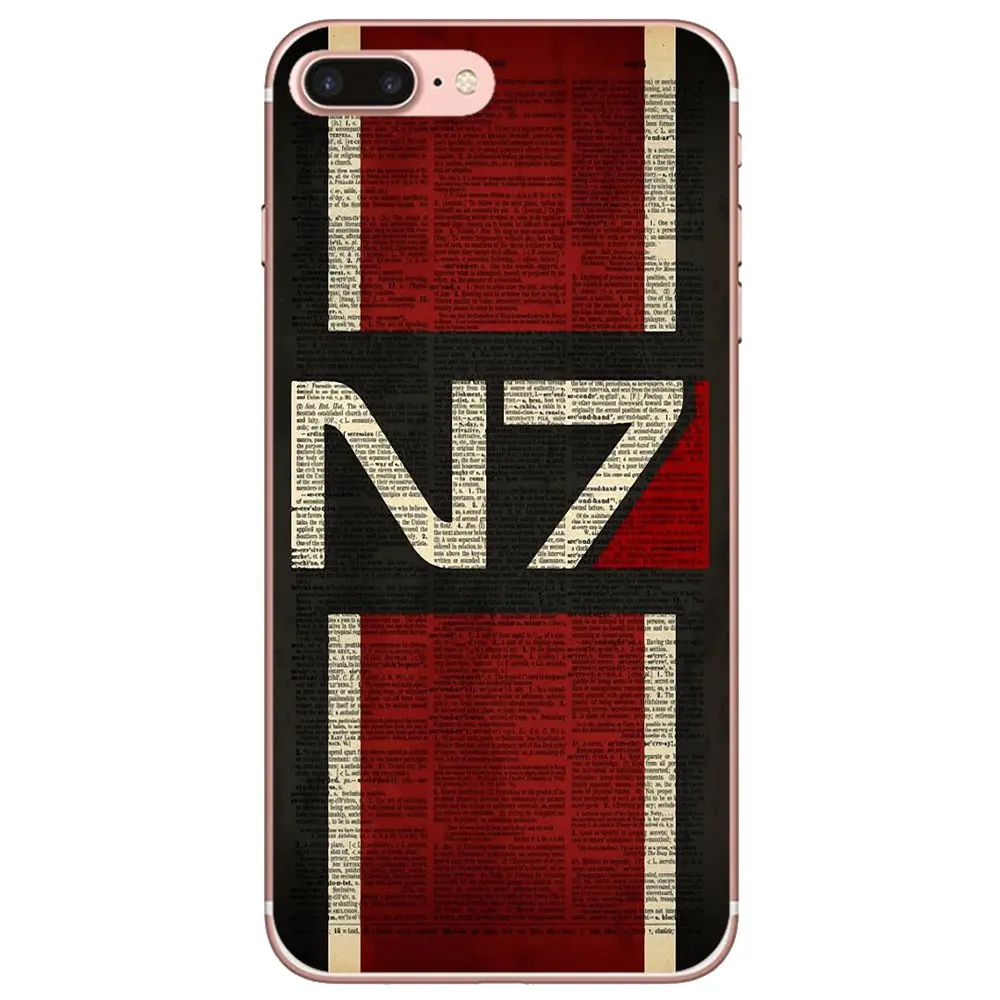 Для iPhone 10 11 12 13 Mini Pro 4S SE 5C 6 6S 7 8 X XR XS Plus Max 2020 корпус Mass Effect N7 Armour Logo Print - купить по