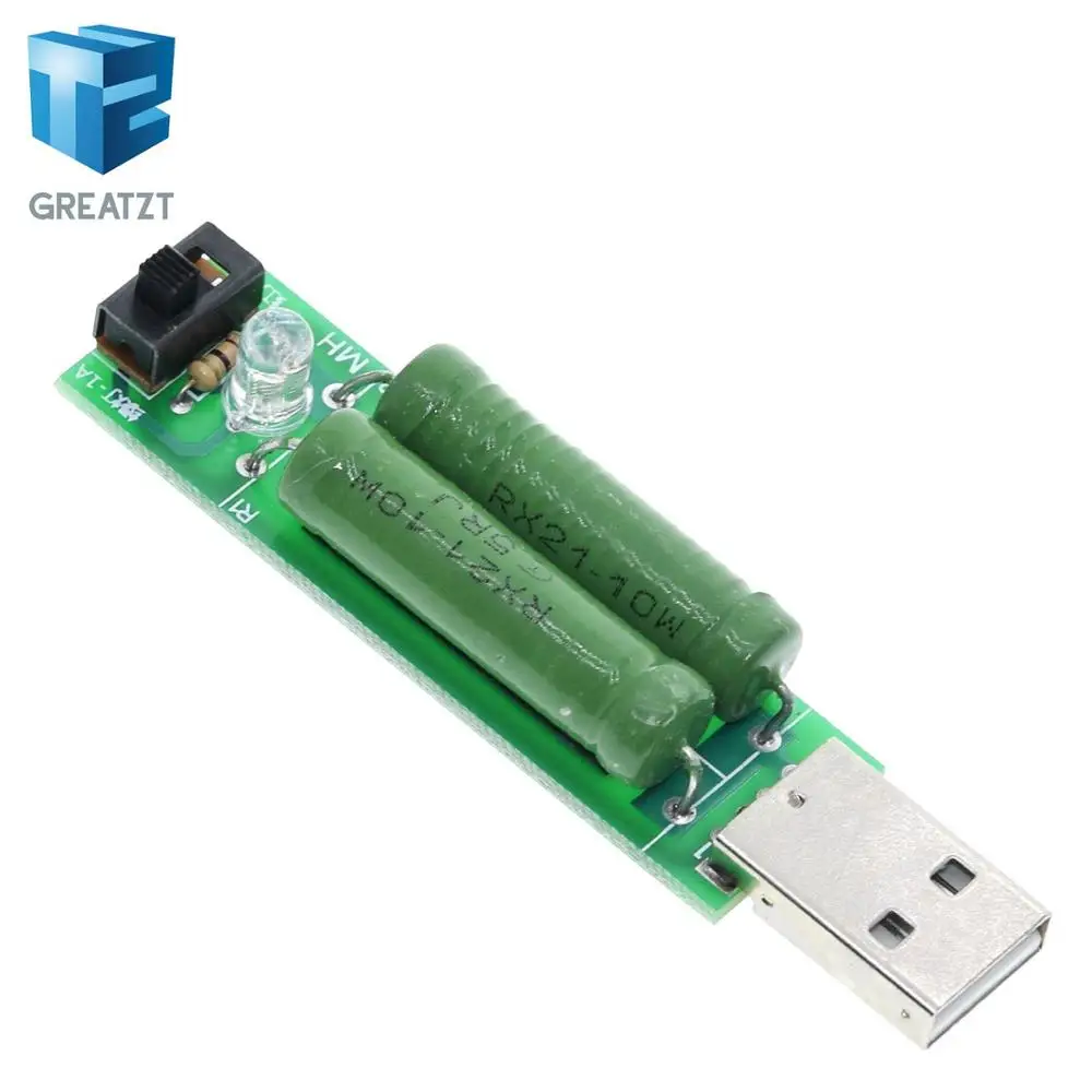 Цифровой измеритель тока мини резистор с USB портом 1 шт./лот 2 А/1 А С переключателем