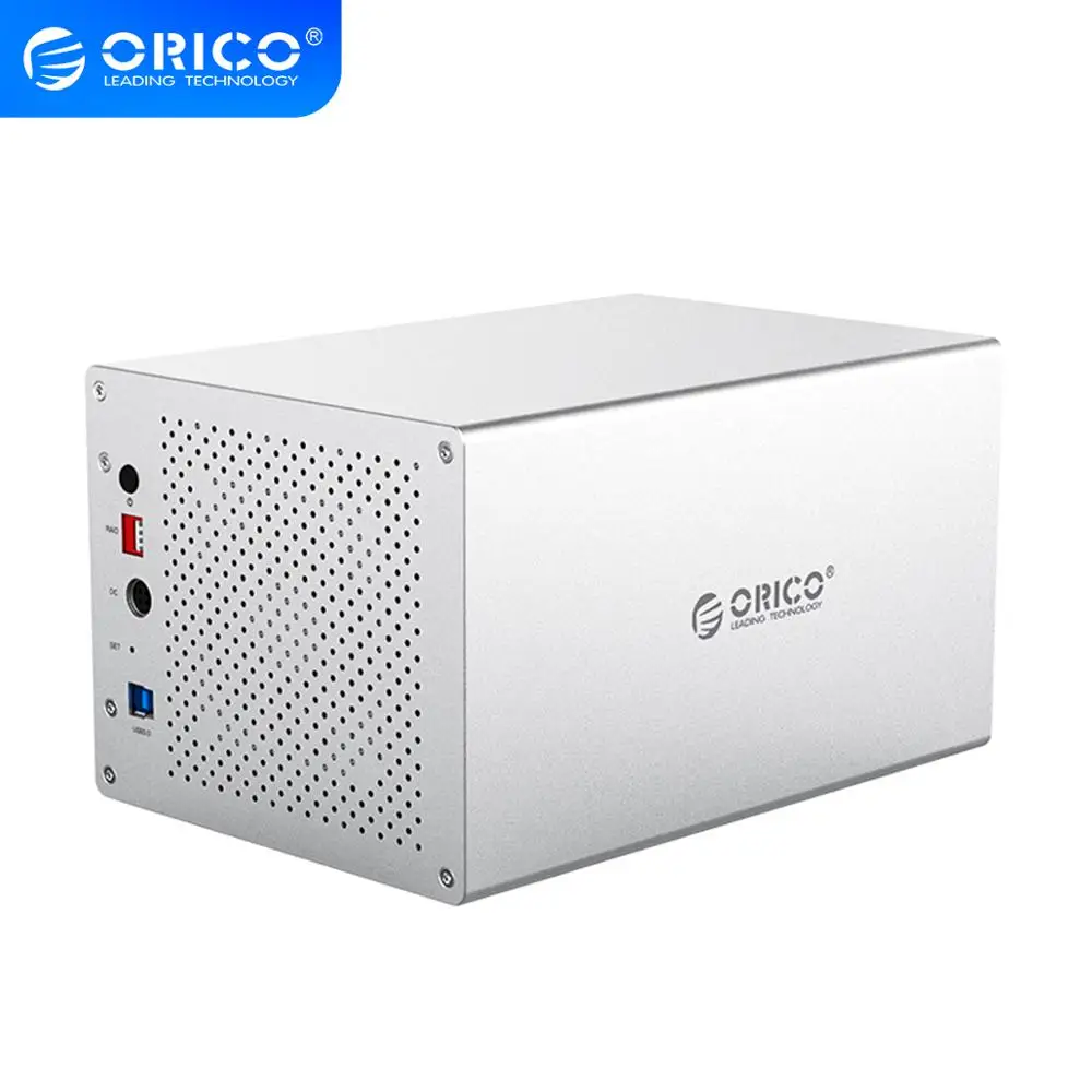ORICO WS Series 3 5 'ɵ Bay USB3.0 to SATA3.0 с RAID HDD чехол алюминиевый док-станция 5*10 ТБ Чехол |