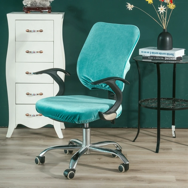 

Yaapeet 4pcs Office Solid Color Stretch Chair Cover Study Soft Pretty Seat-case High-quality Europe Fashion Chair Protection