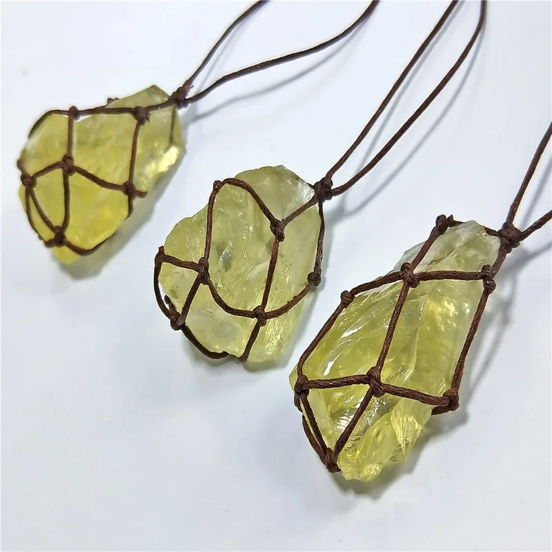 Подвеска ручной работы из натурального камня ожерелье для мужчин женщин энергия