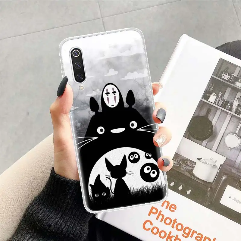 Studio Ghibli Totoro Black Dark Phone Case For Xiaomi Redmi Note 10 Pro 11 10S 11T 9 9S 8 8T 11S 9A 9C 9T 8A 7A 7 5 Art Gift | Мобильные