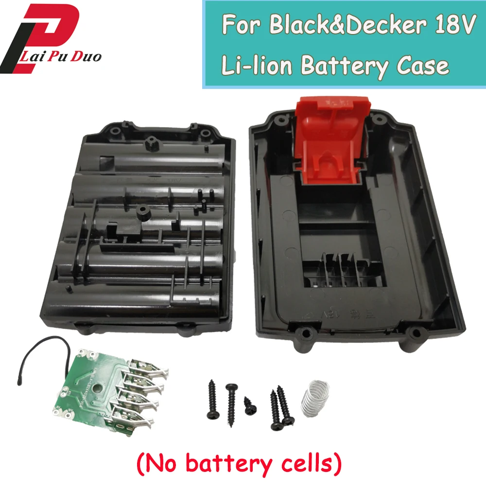 Для BLACK&DECKER 18V Li Лев Мощность инструмент Батарея Пластик чехол (без клетки) BL1518 LB018
